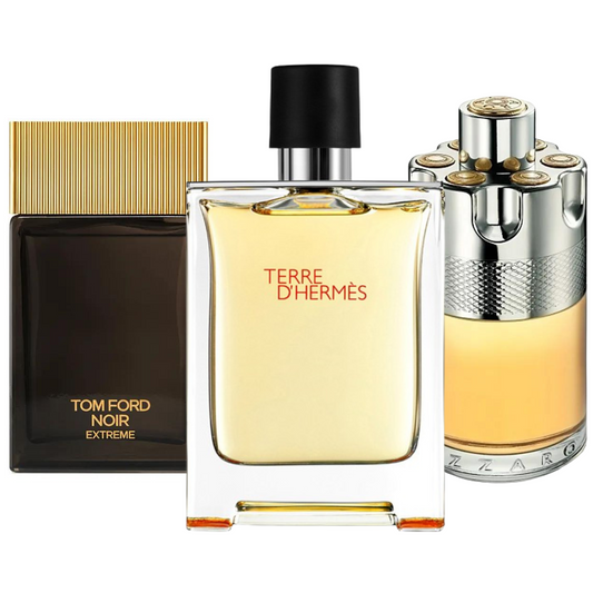 Kit de 3 perfumes: Terre d’Hermès, Azzaro Wanted y Tom Ford Noir Extreme – 100 ml